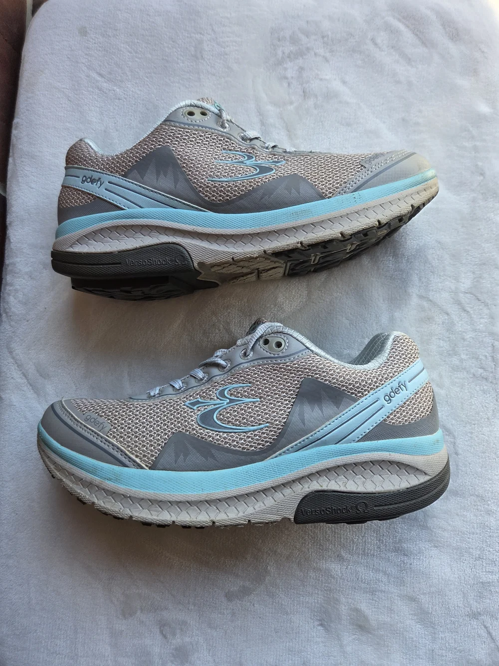 Gravity Defyer GDEFY VersoShock Walking Shoes Gray Blue Women's US 9